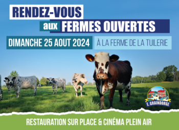 Rendez-vous aux fermes ouvertes, le dimanche 25 août.